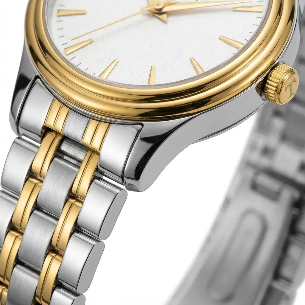 True Worth Luxury Two-Tone Men’s Quartz Watch - Gold & Silver Stainless Steel