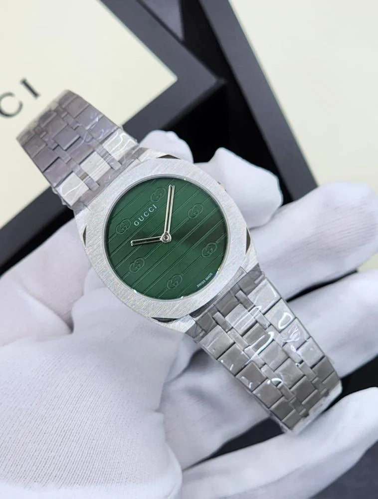 Luxury Stainless Steel Watch β Turquoise Dial Minimalist Designer Style