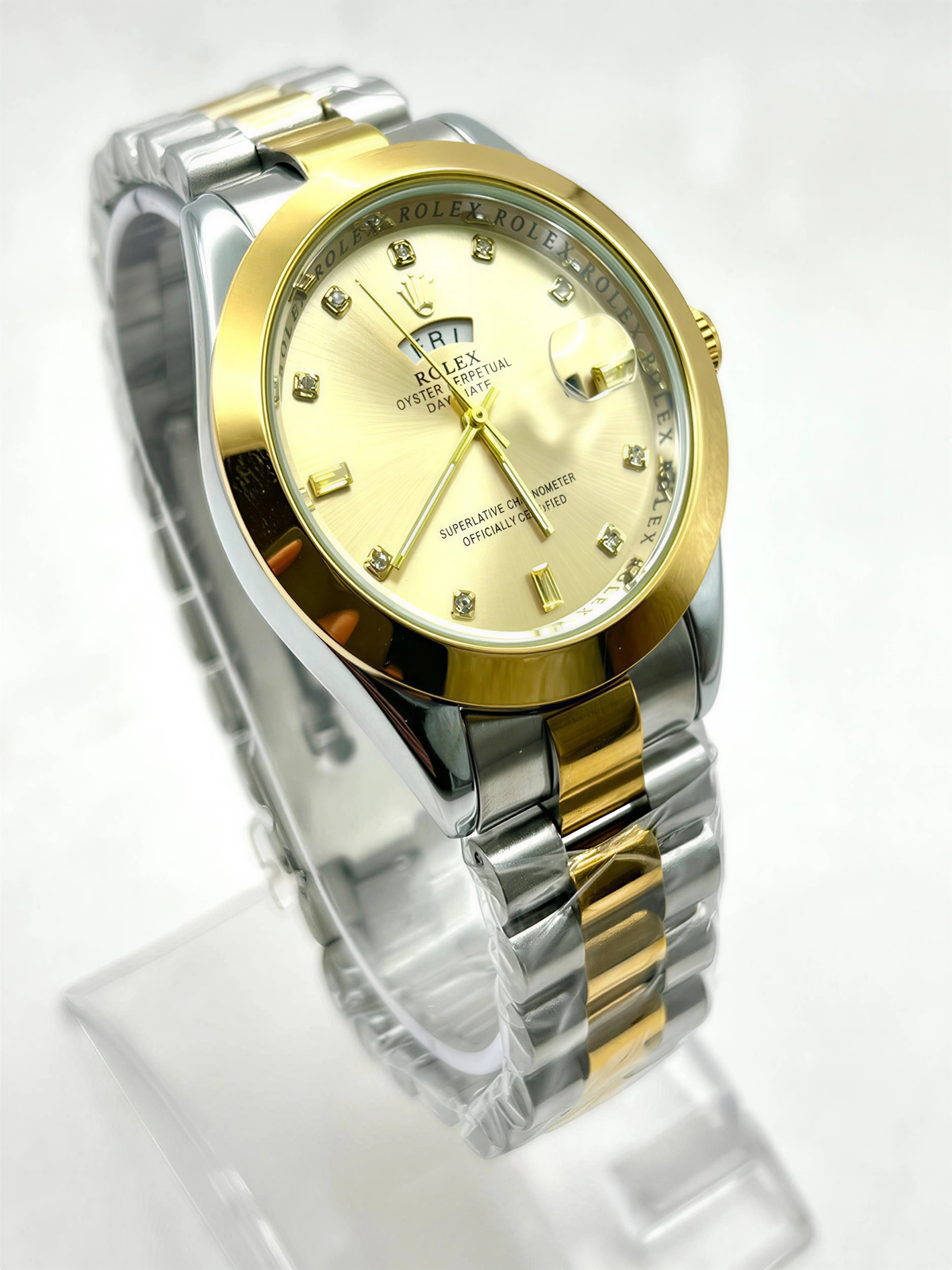 Luxury Men's Analog Quartz Watches – Stainless Steel Chain Strap | Multi-Color Dial Wrist Watches for Men