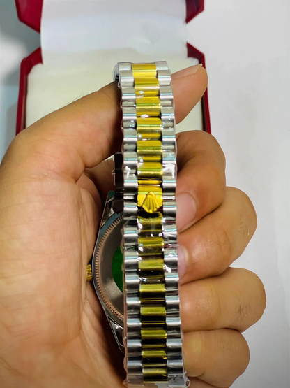 Luxury Men's Analog Quartz Watches – Stainless Steel Chain Strap | Multi-Color Dial Wrist Watches for Men
