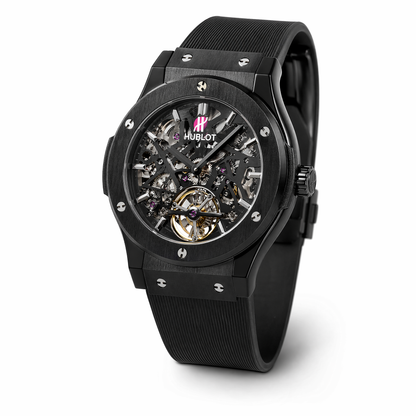 Hublot Skeleton Automatic Luxury Watch – Black Edition