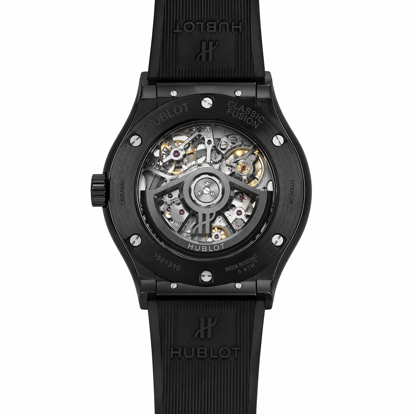 Hublot Skeleton Automatic Luxury Watch – Black Edition