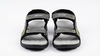 Men’s Adjustable Sports Sandals – Lightweight Comfort Outdoor Casual Footwear (Grey/Black)