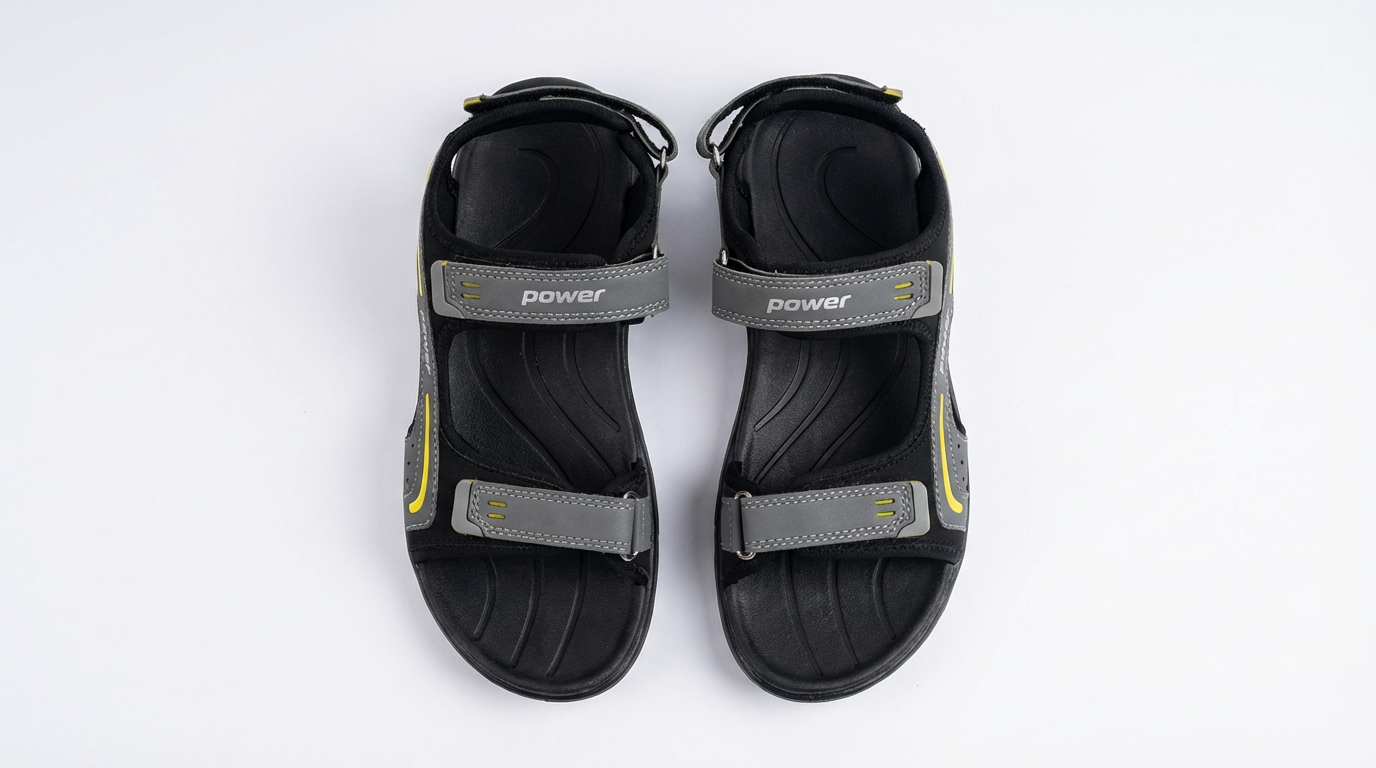 Men’s Adjustable Sports Sandals – Lightweight Comfort Outdoor Casual Footwear (Grey/Black)