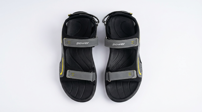 Men’s Adjustable Sports Sandals – Lightweight Comfort Outdoor Casual Footwear (Grey/Black)