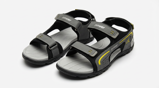 Men’s Adjustable Sports Sandals – Lightweight Comfort Outdoor Casual Footwear (Grey/Black)