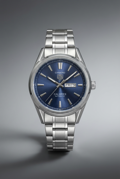 Carrera-Inspired Automatic Blue Dial Men's Watch