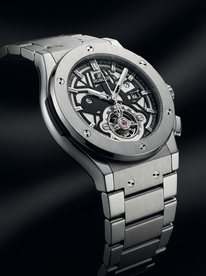 Hublot Skeleton Automatic Luxury Watch – Black Edition