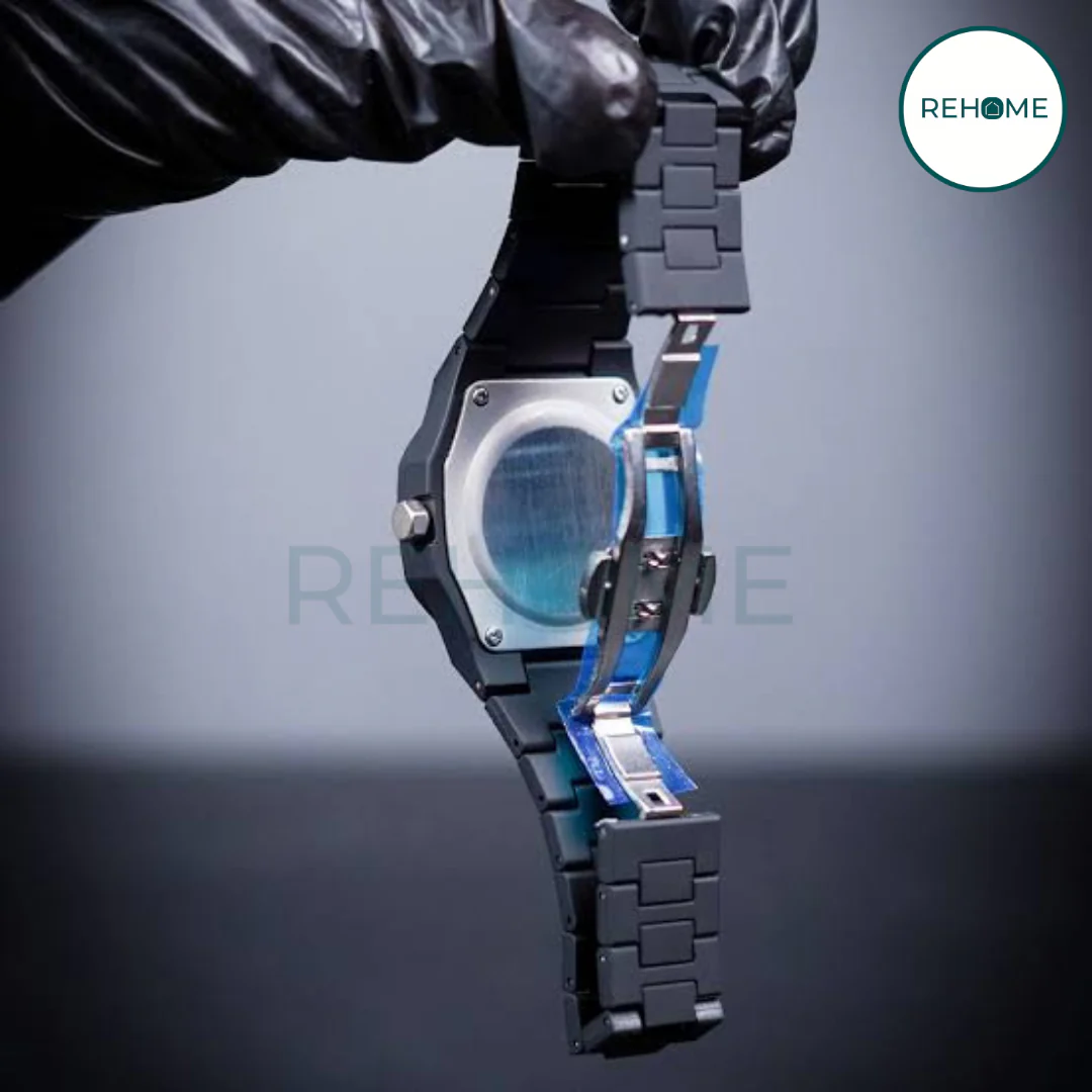 Luxury Matte Black Minimalist Steel Watch – Premium Designer Timepiece for Men