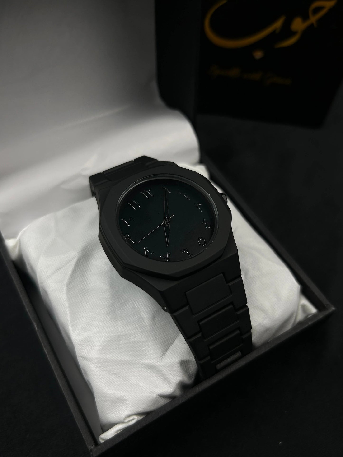 Luxury Matte Black Minimalist Steel Watch – Premium Designer Timepiece for Men