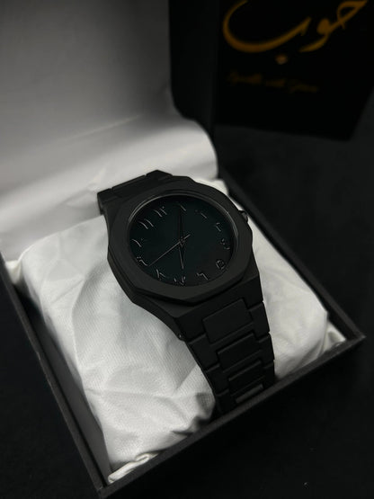 Luxury Matte Black Minimalist Steel Watch – Premium Designer Timepiece for Men